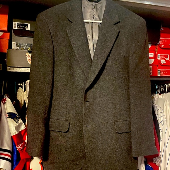 Jos A Bank Men’s 100% Camel Hair Grey Sport Coat Size 42R - Picture 1 of 7